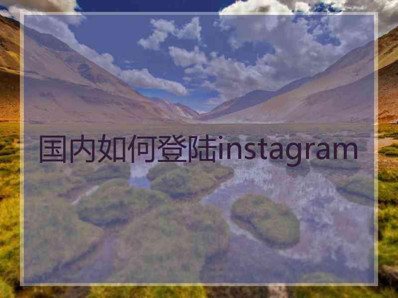 国内如何登陆instagram