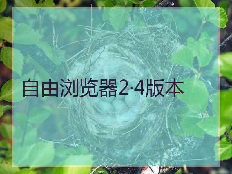 自由浏览器2·4版本